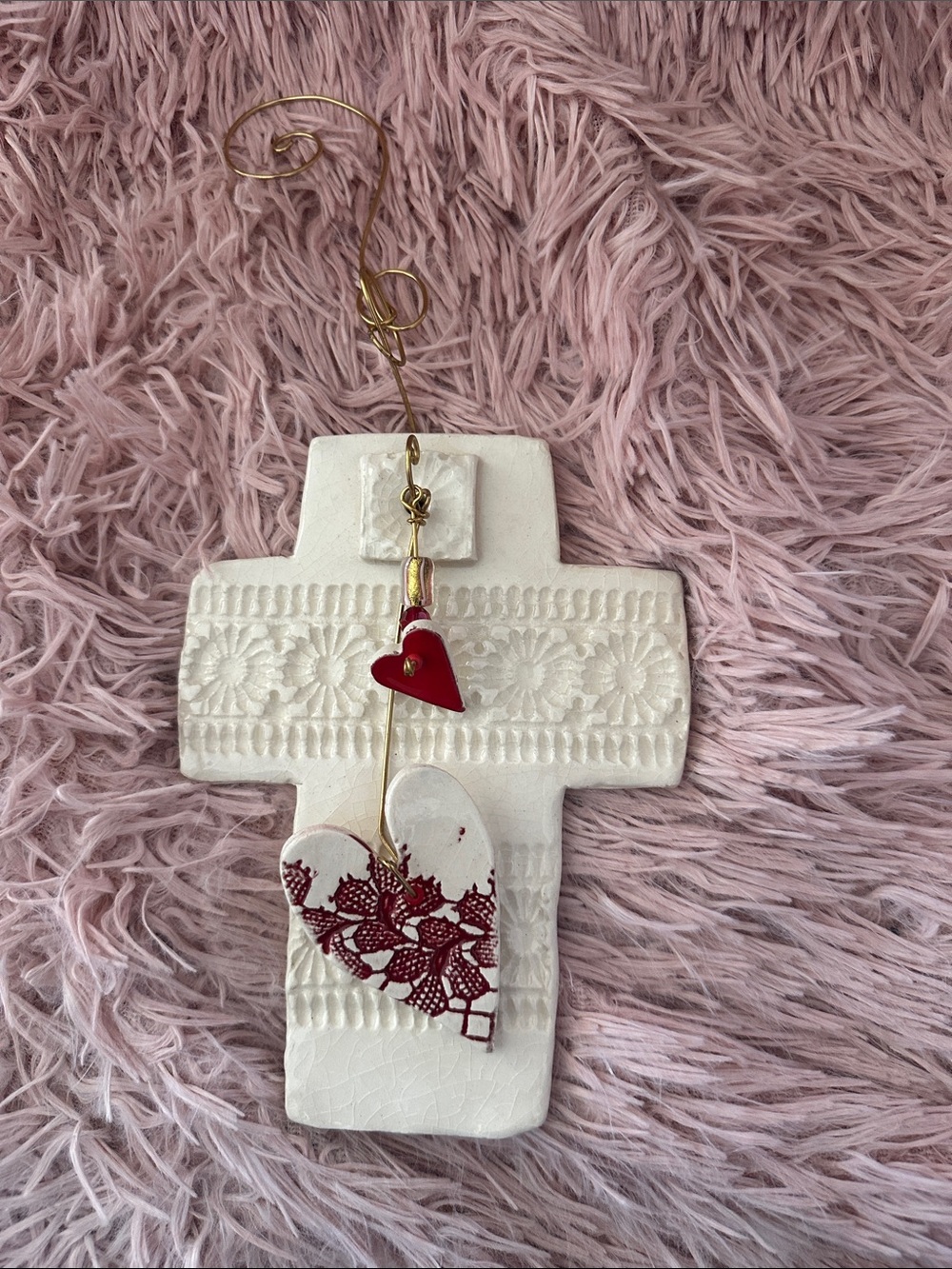 Handmade Ceramic Wall Hanging - Picture 2 of 5